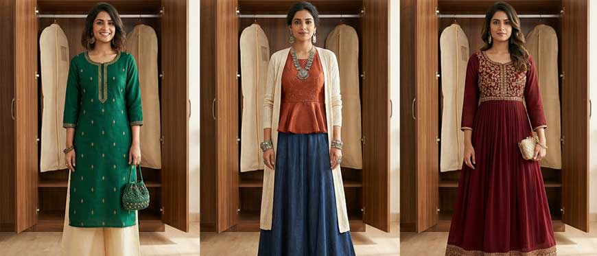 Mix & Match Fashion: Create Multiple Looks with Blusmoon Kurtis, Tops & Gowns